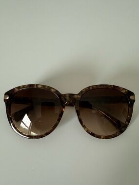 Coach Tortoiseshell Round Women’s Sunglasses 528713 “confetti brown”